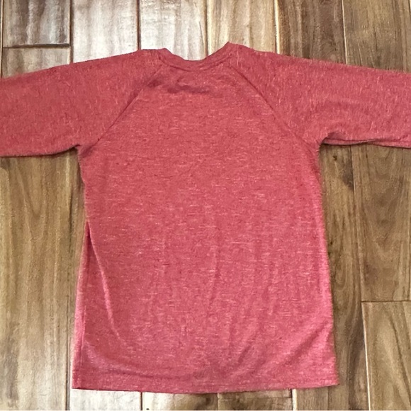 Nike Heathered Red Rash Guard - Picture 2 of 4